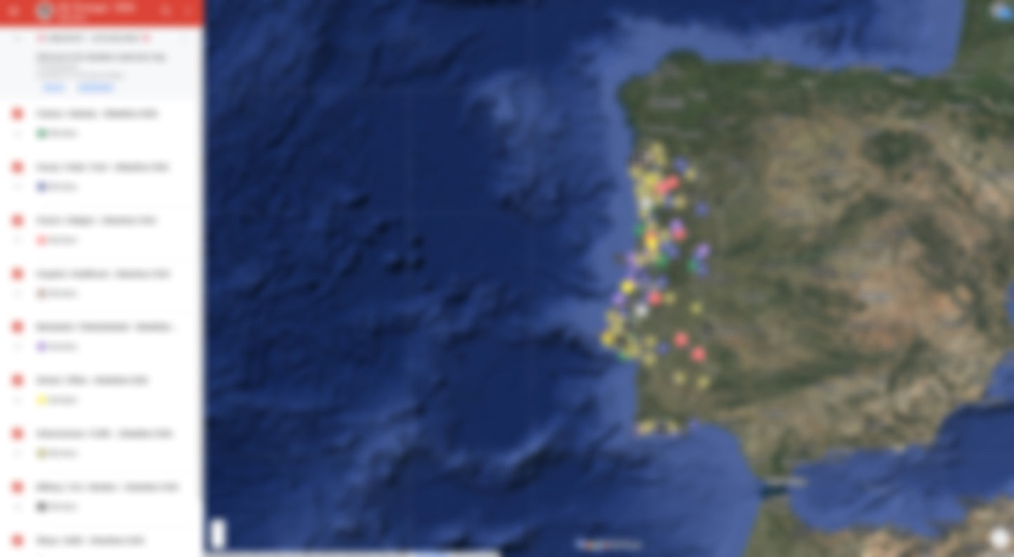 Portugal - 400+ spots - Urbex Kaart