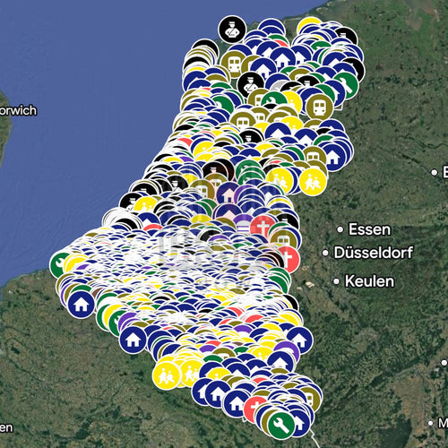 BeNeLux - 2400+ spots -Urbex Kaart