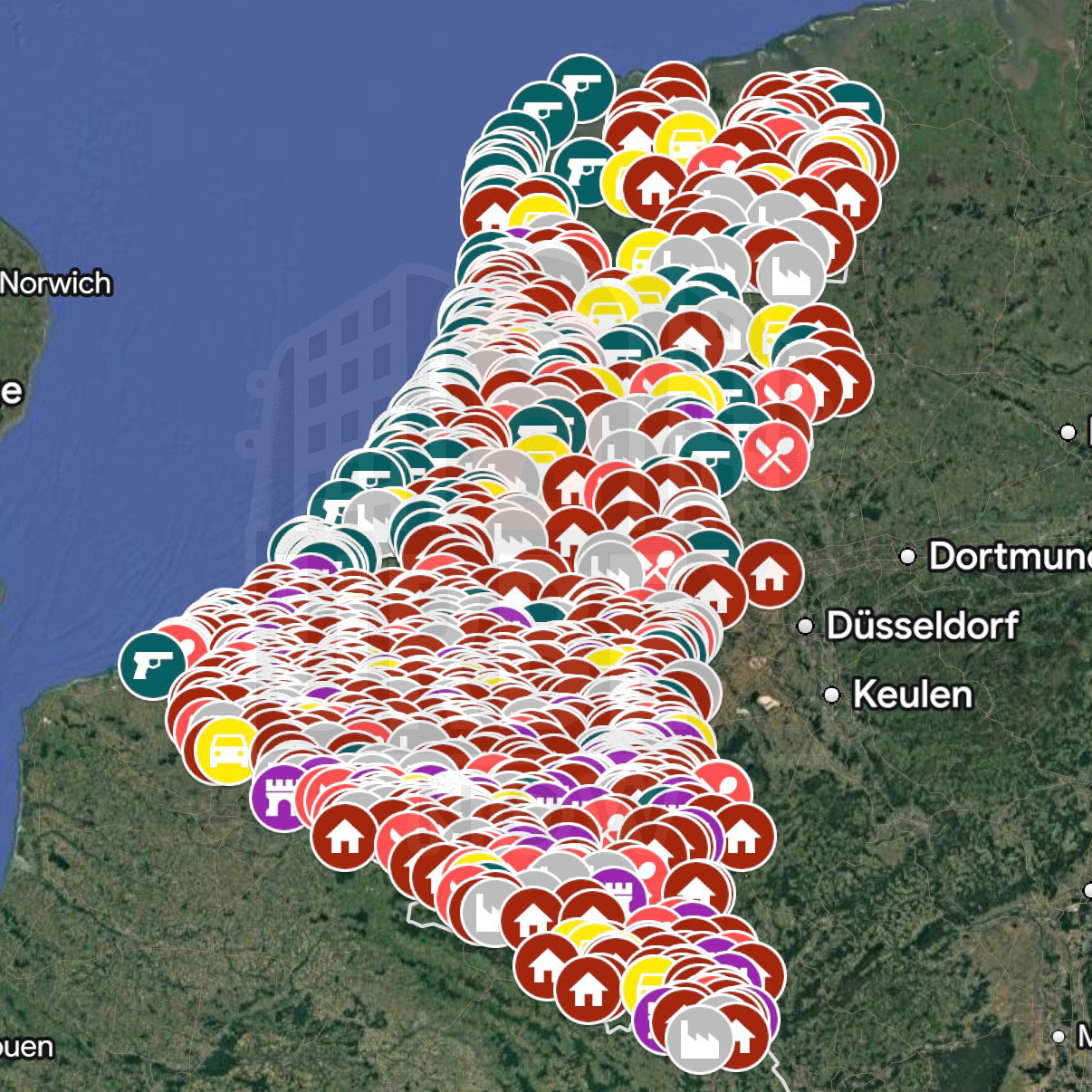 BeNeLux - Urbex Kaart