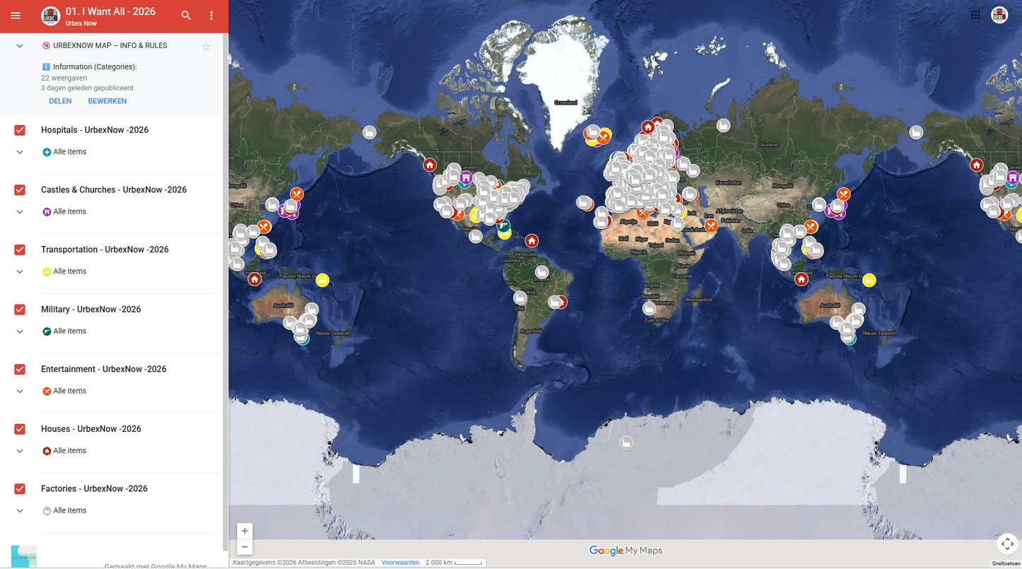 Ik Wil Alles - Urbex Kaart
