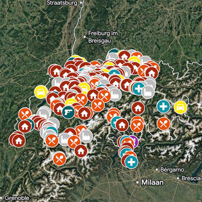 Zwitserland- Urbex Kaart