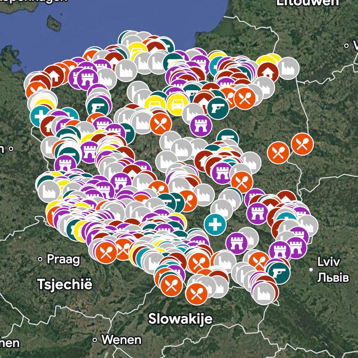 zPolen - Urbex Kaart