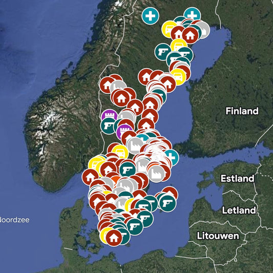 Zweden - Urbex Kaart