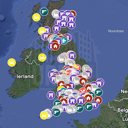 Verenigd Koninkrijk - Urbex Kaart