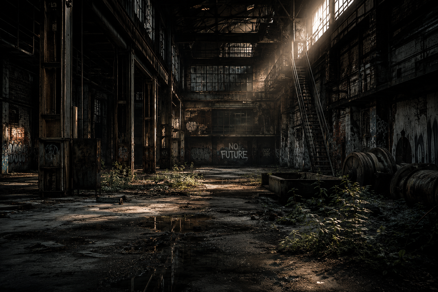 Verlaten urbex locatie